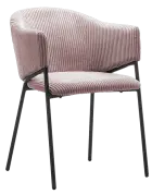 CHIARA, konferenční křeslo, kovové nohy černé, pudrová