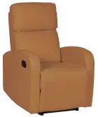 DALLAS - polohovací křeslo, ekologická kůže nugátová