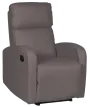 DALLAS - polohovací křeslo, ekologická kůže šedá