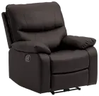 TEXAS polohovací křeslo, ekokůže černá