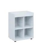 QN 2 - 6N skříň, nika, 750x600x400, bílá