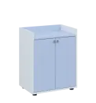 QN 2 - 6D2 skříň, 2-dvéřová, 750x600x400, bílá/blankyt