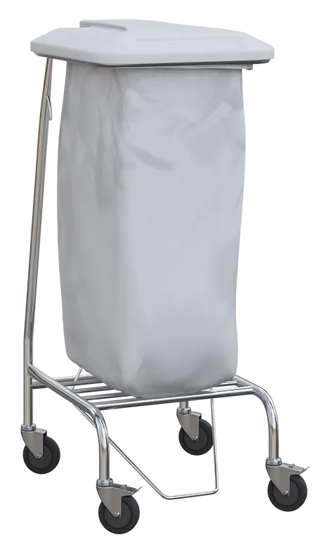 VAKOMOBIL 01, vozík na třídění odpadu a prádla, nerez