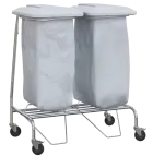 VAKOMOBIL 02, vozík na třídění odpadu a prádla, nerez