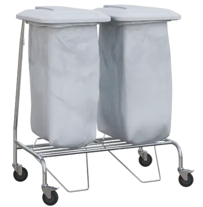 VAKOMOBIL 02, vozík na třídění odpadu a prádla, nerez