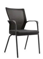 EAGLE, židle konferenční, mesh/látka černá