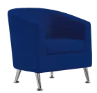 DAMIAN, křeslo konferenční, látka královská modř