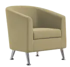 DAMIAN, křeslo konferenční, PU světle béžová