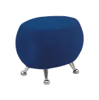 MARSHMALLOW, taburet, modrá látka