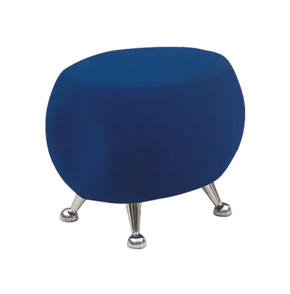 MARSHMALLOW, taburet, modrá látka