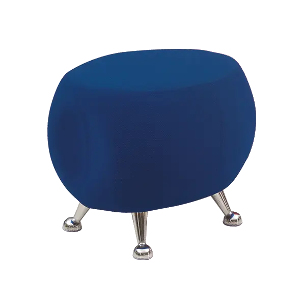 MARSHMALLOW, taburet, modrá látka