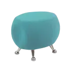 MARSHMALLOW, taburet, tyrkysová látka