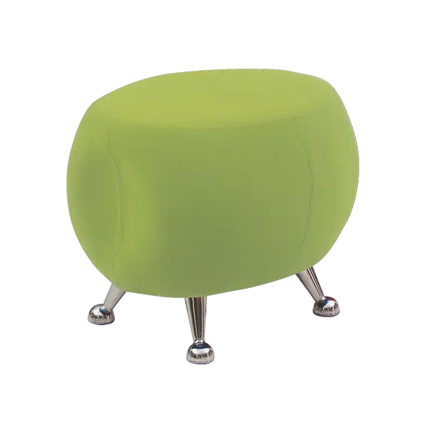 MARSHMALLOW, taburet, zelená látka