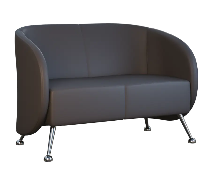 PANTHEON - 2, 2-sed, ekokůže tmavě šedá