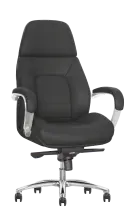 HARDY, křeslo kancelářské, černá kůže