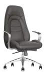 STEVE, křeslo kancelářské, černá kůže