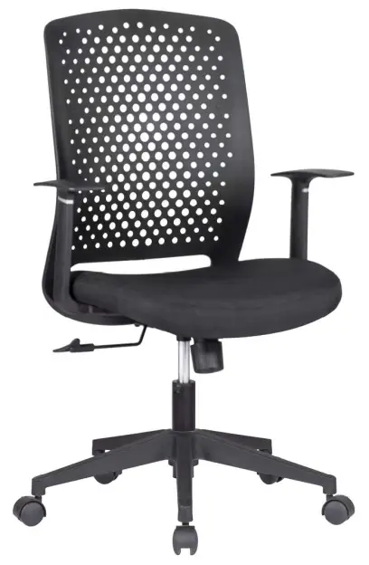 SINDY židle kancelářská, kříž nylon, černá