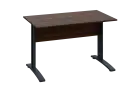 CPK 27 - 12 stůl kancelářský, kovová podnož černá, deska 25 mm, široký 1200 mm, ořech královský