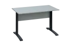 CPK 27 - 12 stůl kancelářský, kovová podnož černá, deska 25 mm, široký 1200 mm, šedá
