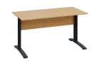 CPK 17 - 14 stůl kancelářský, kovová podnož černá, deska 18 mm, široký 1400 mm, javor horský