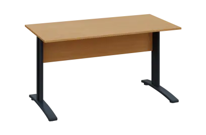 CPK 17 - 14 stůl kancelářský, kovová podnož černá, deska 18 mm, široký 1400 mm, buk royal