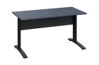 CPK 17 - 14 stůl kancelářský, kovová podnož černá, deska 18 mm, široký 1400 mm, antracit