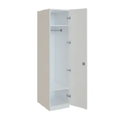 Q 11-40 skříň šatní, 1-dvéřová, 400x600x1800mm, bílá