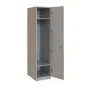 Q 11-40 skříň šatní, 1-dvéřová, 400x600x1800mm, šedá