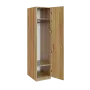 Q 11-40 skříň šatní, 1-dvéřová, 400x600x1800mm, ořech světlý