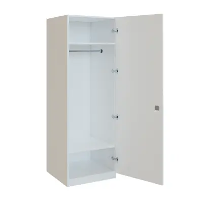 Q 11-60 skříň šatní, 1-dvéřová, 600x600x1800mm, bílá