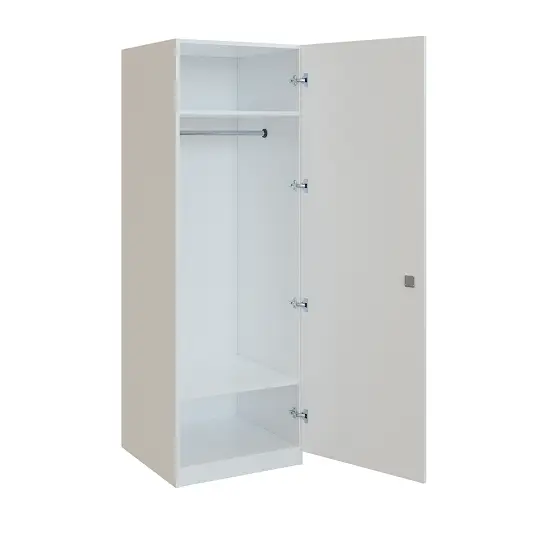 Q 11-60 skříň šatní, 1-dvéřová, 600x600x1800mm, bílá
