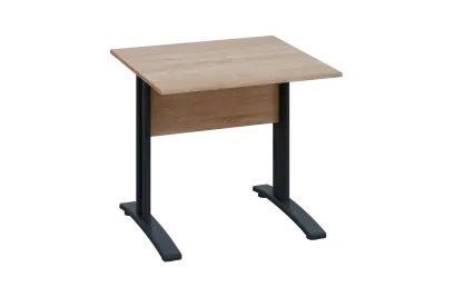 CPK 18 - 8 stůl kancelářský, kovová podnož černá, deska 18 mm, široký 800 mm, dub bardolino