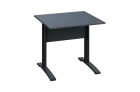 CPK 18 - 8 stůl kancelářský, kovová podnož černá, deska 18 mm, široký 800 mm, antracit