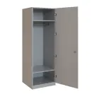 Q 11-60 skříň šatní, 1-dvéřová, 600x600x1800mm, šedá