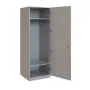 Q 11-60 skříň šatní, 1-dvéřová, 600x600x1800mm, šedá