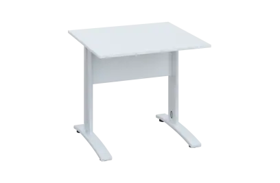 CPK 18 - 8 stůl kancelářský, kovová podnož bílá, deska 18 mm, široký 800 mm, bílá