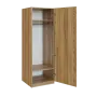 Q 11-60 skříň šatní, 1-dvéřová, 600x600x1800mm, ořech světlý