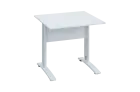 CPK 28 - 8 stůl kancelářský, kovová podnož bílá, deska 25 mm, široký 800 mm, bílá