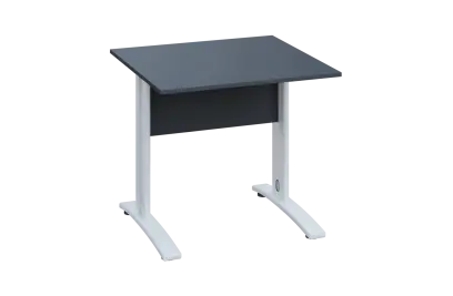 CPK 28 - 8 stůl kancelářský, kovová podnož bílá, deska 25 mm, široký 800 mm, antracit
