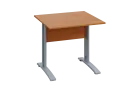 CPK 28 - 8 stůl kancelářský, kovová podnož stříbrná, deska 25 mm, široký 800 mm, olše jantar