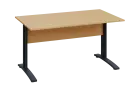 CPK 18 - 14 stůl kancelářský, kovová podnož černá, deska 18 mm, široký 1400 mm, javor horský
