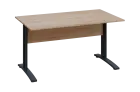 CPK 18 - 14 stůl kancelářský, kovová podnož černá, deska 18 mm, široký 1400 mm, dub bardolino