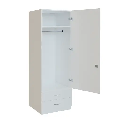 Q 12-60 skříň šatní, 1-dvéřová, 600x600x1800mm, bílá