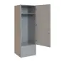 Q 12-60 skříň šatní, 1-dvéřová, 600x600x1800mm, šedá