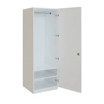 Q 13-60 skříň šatní, 1-dvéřová, 600x600x1800mm, bílá