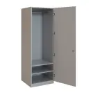 Q 13-60 skříň šatní, 1-dvéřová, 600x600x1800mm, šedá