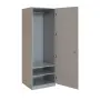Q 13-60 skříň šatní, 1-dvéřová, 600x600x1800mm, šedá