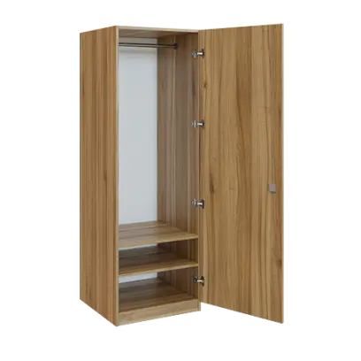 Q 13-60 skříň šatní, 1-dvéřová, 600x600x1800mm, ořech světlý