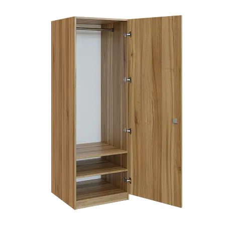 Q 13-60 skříň šatní, 1-dvéřová, 600x600x1800mm, ořech světlý