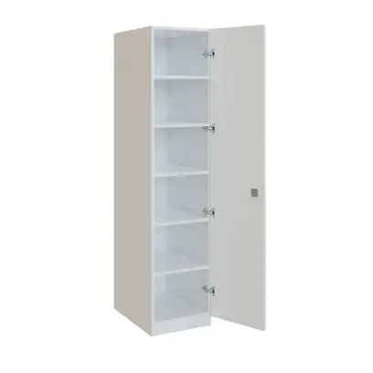 Q 14-40 skříň šatní, 1-dvéřová, 400x600x1800mm, bílá